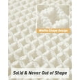 thumbnail image 5 of Upgraded Waffle Bath Mat, Super Absorbent Non Slip Bath Mats for Bathroom Floor, Machine Washable Bathroom Rugs with Tassels, Rubber Backed Bathroom Mats, Ultra Soft,White 17" x 24", 5 of 8