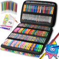 thumbnail image 3 of ZSCM-bolígrafos de colores, artículos escolares, accesorios de Gel, suministros de papelería, resaltador de bolígrafo borrable, 12/24/32/120/160, 3 of 4