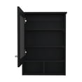 thumbnail image 6 of Medicine Cabinet 29" H,With 5 Shelves,1 Door,And 1 Mirror,Black,Black Engineered Wood Bath Faucets Bathroom Storage, 6 of 8