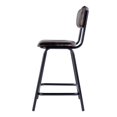 thumbnail image 3 of Butler Specialty Company Waylon 31.5" Seat Height Leather Bar Stool-Brown, 3 of 5