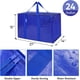 thumbnail image 3 of 6 Pack Extra Large Moving Bags with Zippers & Carrying Handles, Heavy-Duty Storage Tote Moving Boxes for Space Saving, 3 of 5