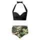 thumbnail image 3 of Gibobby Conjunto de Bikini Bikini de cintura alta para mujer, bañador Sexy de realce de dos piezas, traje de baño Vintage de dos piezas, conjunto de Biki(Verde,G), 3 of 4