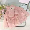 thumbnail image 5 of MEZZALL Kids Winter Fuzzy Jacket For Girls Cozy Warm Thickened Outerwear With Stylish Design Ideal For Cold Weather Cute Long Sleeve Tops Coats, 5 of 9