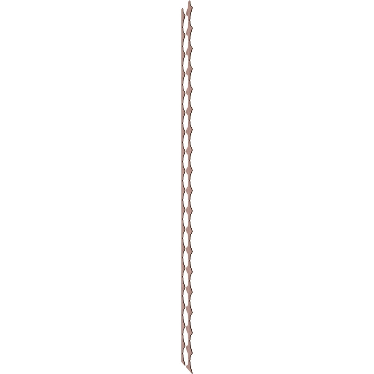 Ekena Millwork 94"H x 1/4"T Pandora Adjustable Wood Decorative Slat Wall Panel Kit, Walnut (contains 16 Slats + 1 Straight Edge Starter Slat)