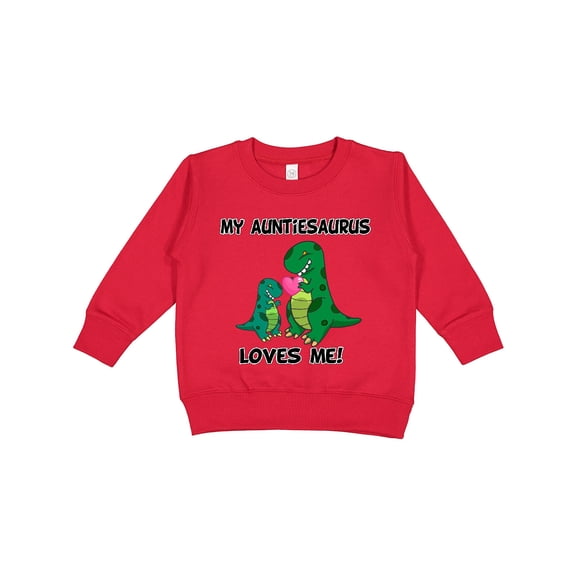 Inktastic My Auntiesaurus Loves Me Toddler Sweatshirt