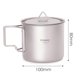 thumbnail image 4 of TOMSHOO Ultralight Titanium Cup Outdoor Portable Camping Picnic Water Cup Mug with Foldable Handle 300ml/350ml/420ml/450ml/550ml/650ml/750ml, 4 of 5