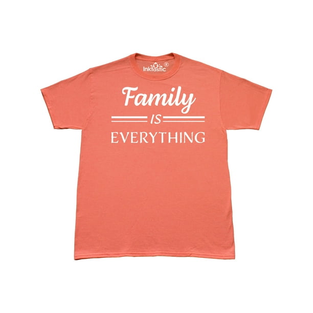 INKtastic - Family Is Everything in White Text T-Shirt - Walmart.com ...