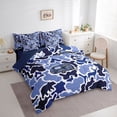 thumbnail image 2 of Catabedysis Safari Animal Bear 7-Piece Twin Bedding,Rustic Camouflage Camping Bedding Comforter Set For Boys,Blue,Navy Blue Reversible, 2 of 7