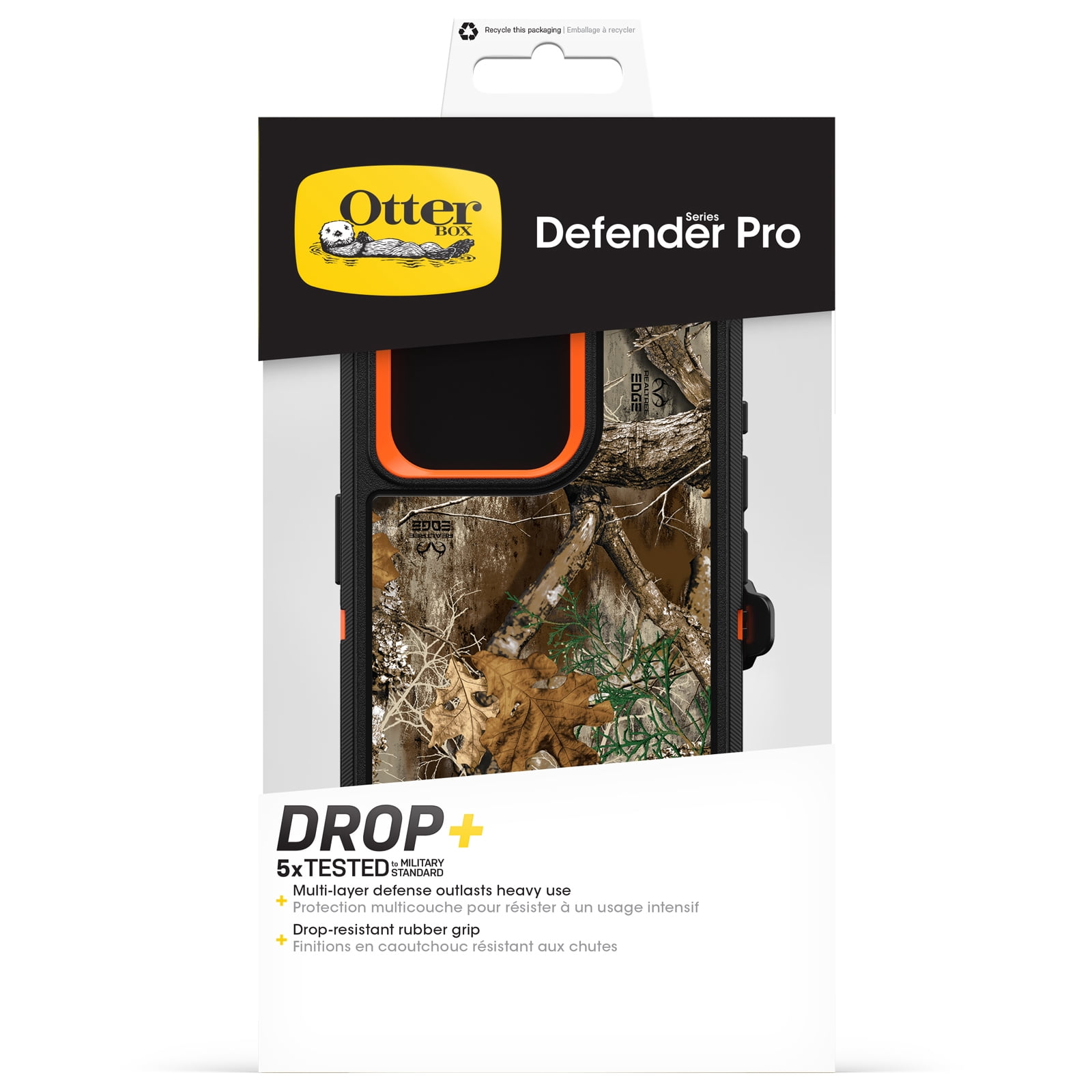 OtterBox Defender Series Pro Cell Phone Case for Apple iPhone 15 Pro, RealTree Edge