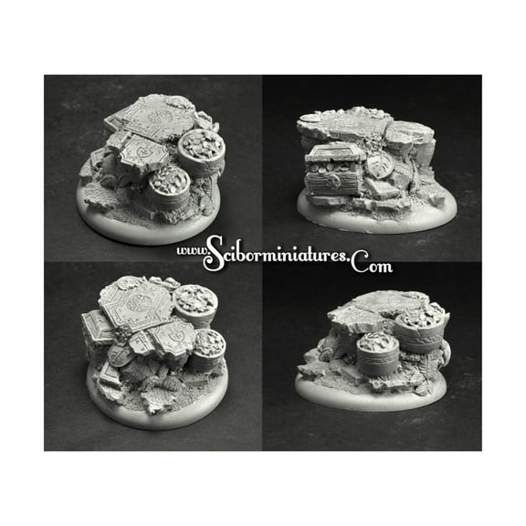 Scibor Monstrous Miniatures Dwarven Ruins - 50mm Round Edge Base #4 New