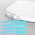 thumbnail image 5 of Bidet Toilet Seat, Non-Electric Bidet Toilet Seat with Quiet-Close, Dual Nozzle System, Bidet Attachment Fit Elongated Toilet Seat, Easy Installation, 5 of 8