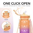 thumbnail image 5 of Botellas De Agua Hyeta De 32 Oz Con Pajita: Manténgase Motivado E Hidratado Con Horarios Convenientes Para Beber Marcas Duraderas A Prueba De Fugas, 5 of 5
