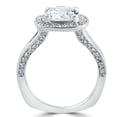 thumbnail image 3 of Pompeii Certified 3 1/2Ct Cushion Halo Diamond Engagement Ring 14k White Gold Lab Grown, 3 of 4