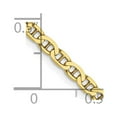 thumbnail image 2 of FJC Finejewelers 10 kt Yellow Gold Flat Anchor Chain Bracelet 8 Inches x 2.4 mm, 2 of 6