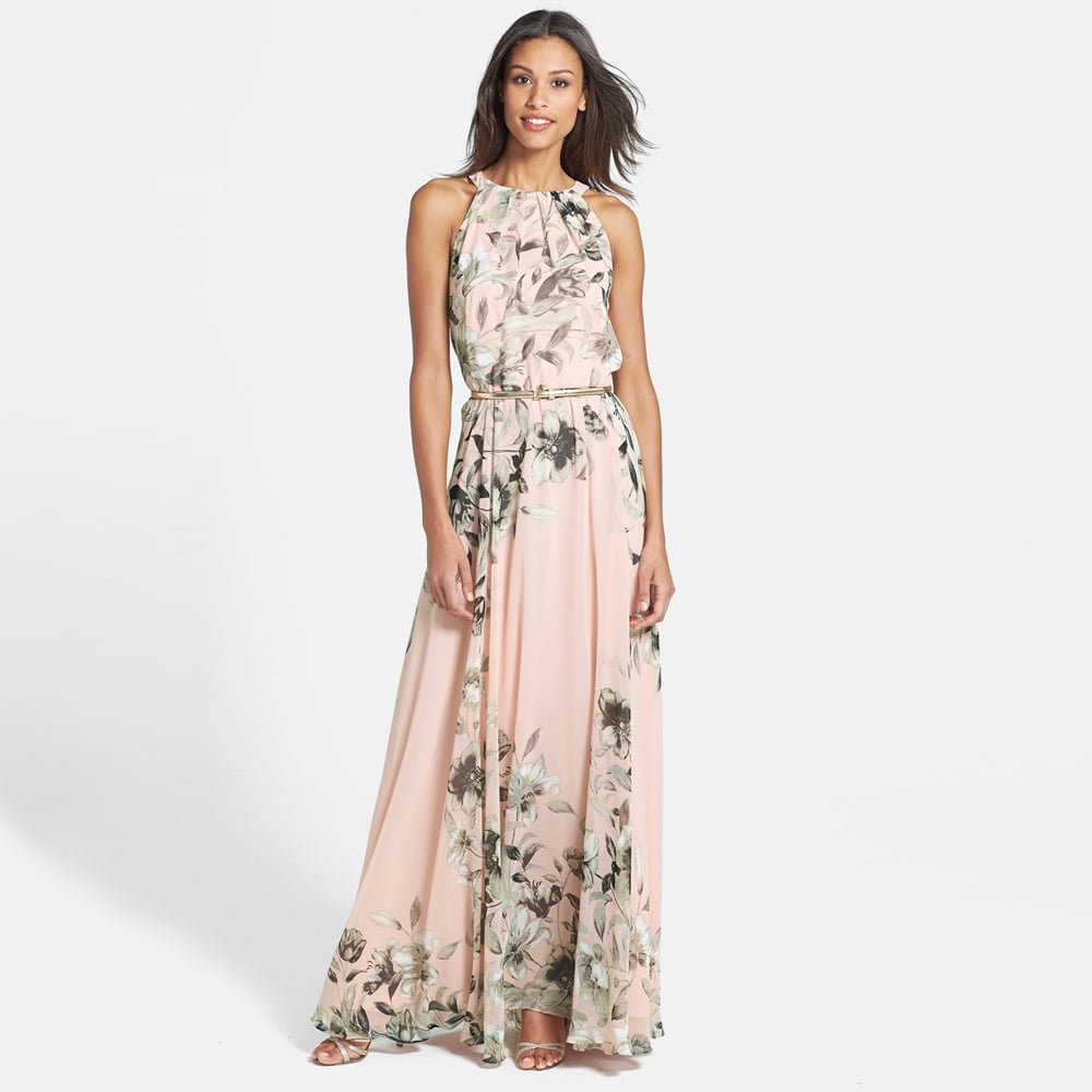 women's chiffon maxi dress