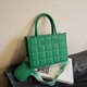 thumbnail image 4 of Bolso retro de gran capacidad para mujer, moderno bolso de mensajero con hilo bordado a cuadros, bolso de hombro combinable, moda, 4 of 6