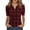 Deep Red-A-100505aa, variant on Trgacdwlo Plaid Golf Polo Shirt Women Collared V Neck Women's Short Sleeve Tops Summer Retro Boho Polo Shirts for Women Brown M
