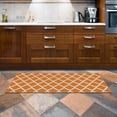 thumbnail image 4 of Ottomanson Non-Slip Hallway Runner Rug 20" x 59" Perfect for High Traffic Areas, Orange Trellis, 4 of 8
