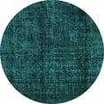 thumbnail image 1 of Ahgly Company Machine Washable Indoor Round Persian Turquoise Blue Bohemian Area Rugs, 3' Round, 1 of 4