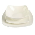 thumbnail image 6 of Gibson Home Everyday Square White Stoneware Dinnerware Set, 12-Piece, 6 of 10