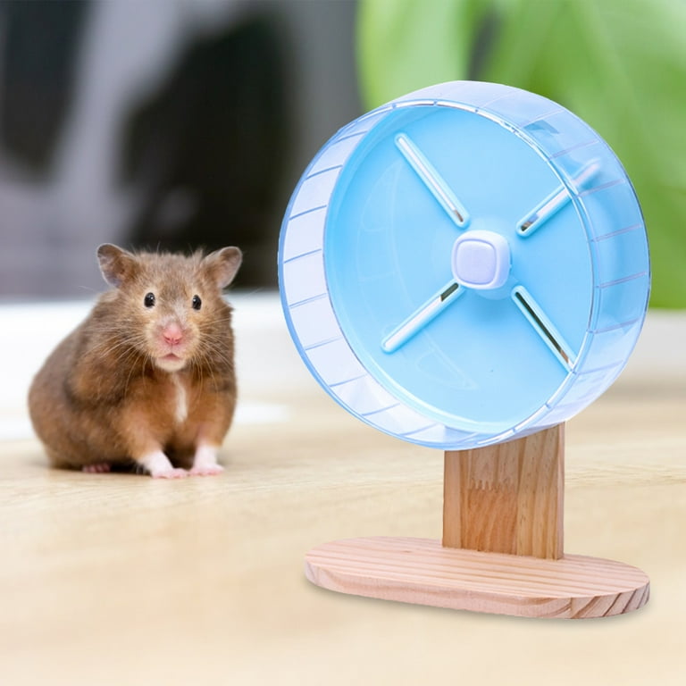 Hamster Wheel Base Wooden Hamster Rotating Wheel Bracket Exercise