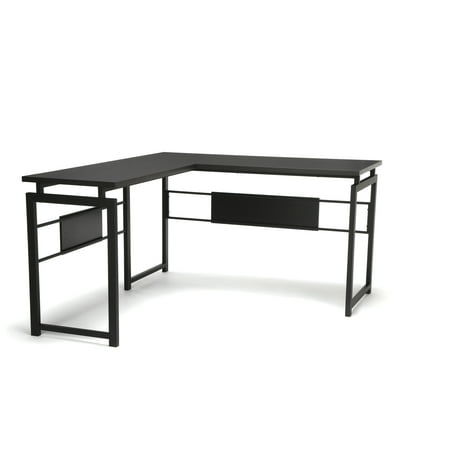 Essentials By Ofm Ess 1020 L Desk With Metal Legs Espresso With