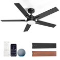 thumbnail image 1 of Ventilador de techo Geinself de 132 cm con Smart negro claro y mando a distancia Alexa, 1 of 8