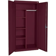 Elite Series Combination Cabinet with Adjustable Shelves, 46"W x 24"D x 72"H, Burgundy