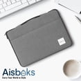 thumbnail image 7 of Zipper Laptop Bag 14-16 inch, Laptop Sleeve, Laptop Case Compatible with Apple MacBook, HP, Dell, Acer, Chromebook, Asus Notebook, Shockproof Soft Padded Cover Carrying Computer Bag, Gray, 7 of 7