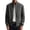 Gray, variant on Mens Casual Jacket Full Zip Long Sleeve Band Collar Jackets Solid Color Soft Comfy Outerwear Coat