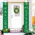 thumbnail image 3 of Moocorvic St. Patrick's Day Irish Holiday Porch Sign Welcome Home Door Curtain Banner Decoration Door Hanging Painting Hanging Flag Decoration, 3 of 5