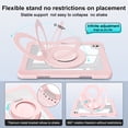 thumbnail image 3 of Allytechgroup Rugged Clear Case for iPad Pro 11 2022/2021/2020/2018/ iPad Air 4 5 Case, Clear Back Rotating Stand Handle Kids Friendly Shockproof Case Cover for iPad Pro 11 4th 3rd 2nd 1st Gen,Pink, 3 of 6