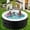 Round-82"D x 25"H, variant on MOPHOTO 1-2 Person Inflatable Hot Tub, Portable Oval Blow Up Hot Tub with 100 Bubble Jets, Outdoor Spa Set Included Heater Pump, Filter and Side Table(75"*47"*25")