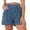BU1, variant on Shorts for Women Shorts High-Waist Corduroy Casual Shorts for Summer Blue XL