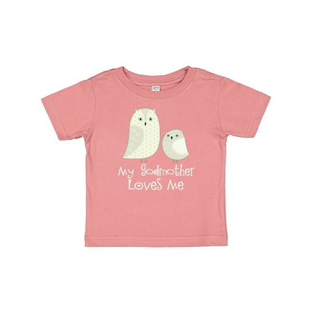 

Inktastic My Godmother Loves Me Gift Baby Boy or Baby Girl T-Shirt