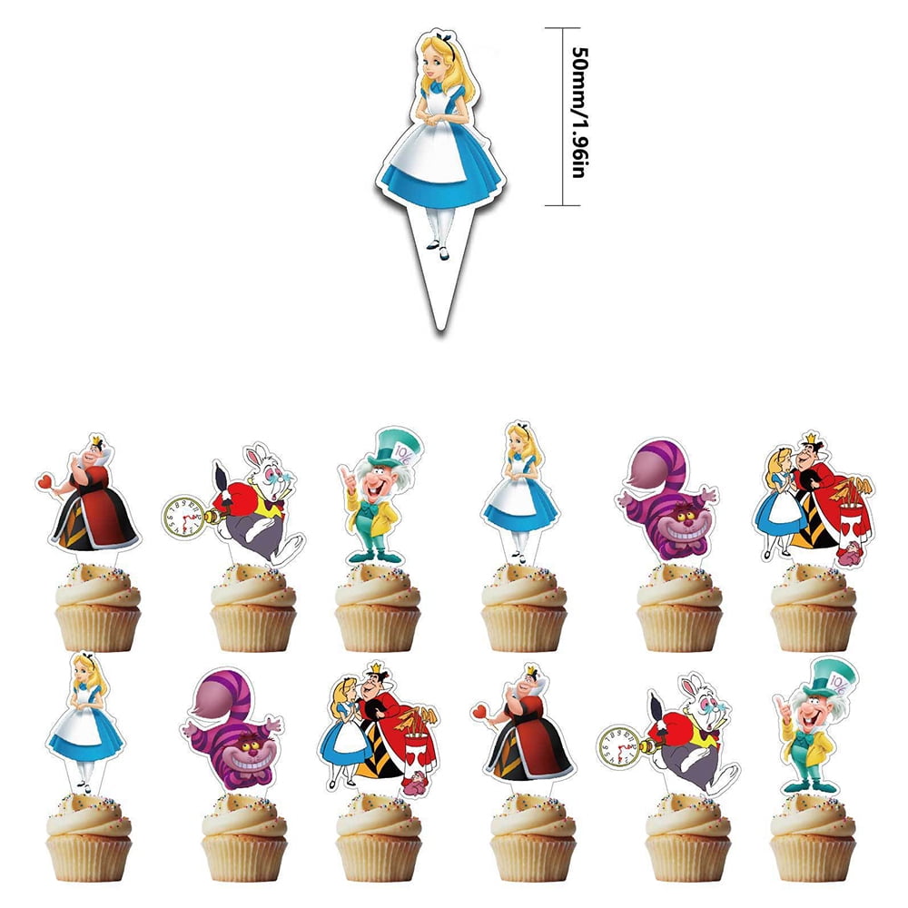 32Pcs/Set Animation Theme Party Alice in Wonderland Birthday Party Decorations Supplies Balloons Banner Set