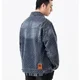 thumbnail image 4 of Abrigo vaquero para hombre, chaqueta vaquera azul con botones y cargo para otoño, ropa Joker al por mayor de bajo coste al precio más bajo, lavado Rock, 4 of 5