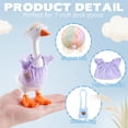 thumbnail image 4 of RUINIXCW 7 Inch Desk Goose Outfits 4Sets Desk Duck Outfit Mini Porch Goose Outfit  for Desk Goose Figurine Spring Summer Desk Goose Clothes and Hat Set (No Goose), 4 of 9