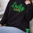 thumbnail image 3 of NH2 Creative Lucky Sweatshirt Women – Embroidered St Patricks Day Sweatshirt, Side Bow Cutout Sweatshirt, Cute Shamrock Outfit for Women, 3 of 6