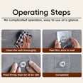 thumbnail image 7 of No-Drill Screw Stickers, 2026 Upgraded Reusable Drill Free Adhesive Hooks, Removable Nail Free Wall Hangers, Picture Hangers Without Nails for Wall Mount, Bathroom, Home, Kitchen, Office (1PCS), 7 of 7