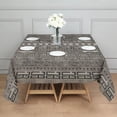 thumbnail image 3 of Geometric Diamond Striped Pattern Square Tablecloth,Waterproof Square Table Cover,Wipeable Spillproof Washable Table Cover for Home Kitchen Party Decor 60"x60"(152x152cm), 3 of 6