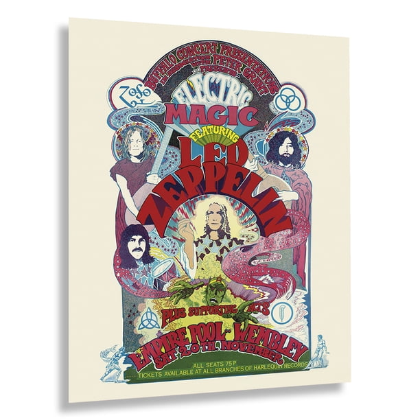 LED ZEPPELIN アートブック 1971年発行 HISTORIX Vintage 1971 Led Zeppelin Poster Matte - Vintage Poster