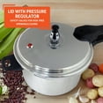 Imusa 4.2Qt Stovetop Aluminum Pressure Cooker with Safety Regulator