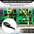 thumbnail image 2 of Unique Bargains Ratchet Tie Down Straps Adjustable 800kg 700cm/275.59" 1 Pcs Black, 2 of 7