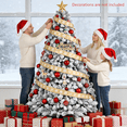thumbnail image 2 of SUGIFT 6ft Snow Flocked Christmas Tree Unlit Holiday Decor, 2 of 8