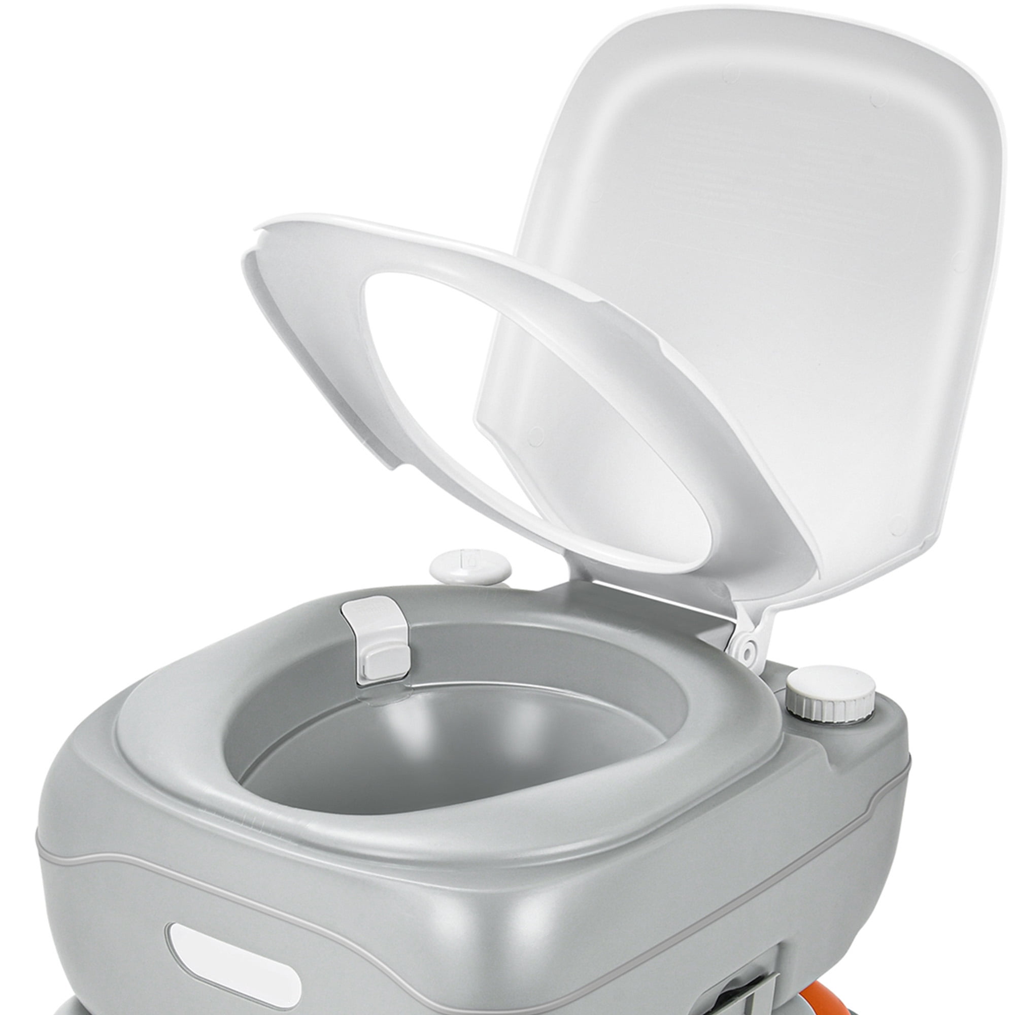 DEXTRUS Portable RV Toilet with Hand Sprayer ,5.8 Gallon Portable Toilet for Camping with Level Indicator