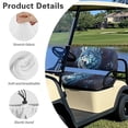 thumbnail image 5 of Garronmavis Galaxy Wolf Golf Cart Seat Covers for Golfer Breathable Polyester Interior Accessories for Sun Protection No Stapler Need Front Seat Cover Universal Fit All Weather, 5 of 6