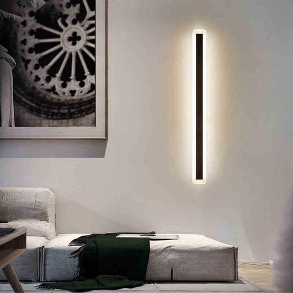 Aplique de Pared Impermeable Cola Lámpara de Noche Iluminación Recargable Inalámbrico 120x5x5cm Lámpara de Pared Larga para Exteriores