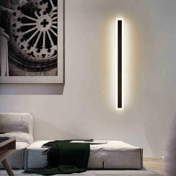 Lámparas de iluminación decorativa de pared LED DYNWAVEMX larga para exteriores 120x5x5cm