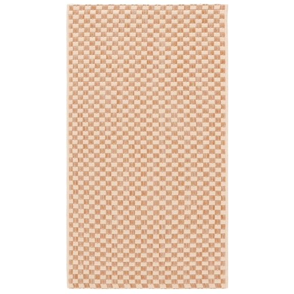 SAFAVIEH Courtyard Blair Geometric Indoor/Outdoor Area Rug, 2' x 3'7", Natural/Cream